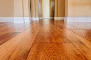 new flooring installed in a residential home.